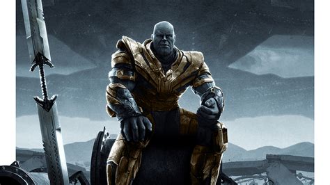 1920x1080 Resolution Thanos Sitting In Avengers Endgame 1080P Laptop Full HD Wallpaper ...