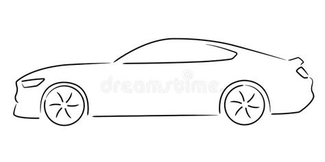 A Simple Sketch of a Super Sport Car Stock Vector - Illustration of auto, abstract: 234816287