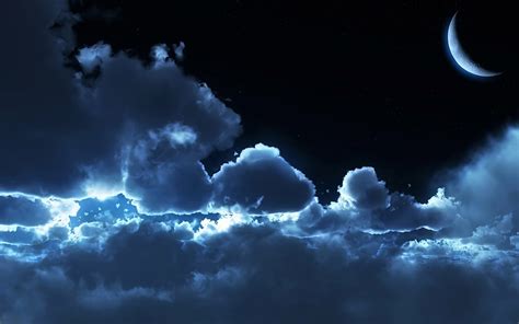 1920x1080 moon night sky clouds wallpaper JPG 213 kB - Coolwallpapers.me!