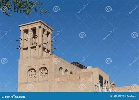 Old Town Dubai stock photo. Image of famous, exterior - 158340772