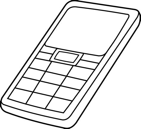 Mobile Phone Clipart Black And White - ClipArt Best