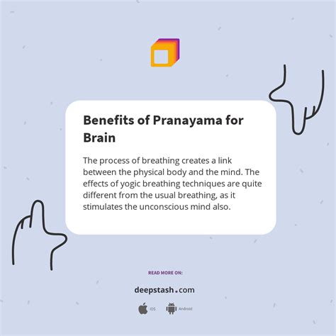 Benefits of Pranayama for Brain - Deepstash