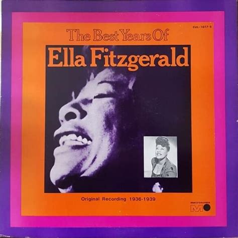 Ella Fitzgerald - The Best Years of Ella Fitzgerald Lyrics and Tracklist | Genius