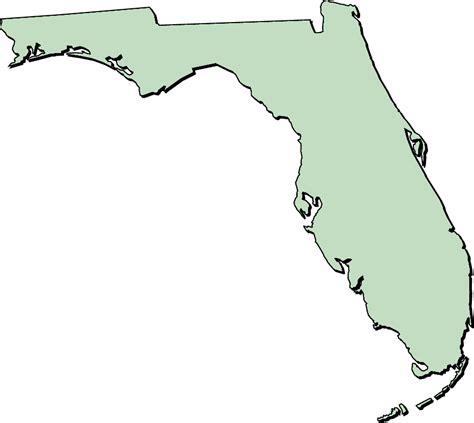 A Map Of Florida Clip Art - germany map