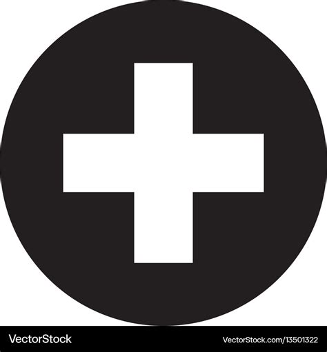 Medical cross symbol icon Royalty Free Vector Image