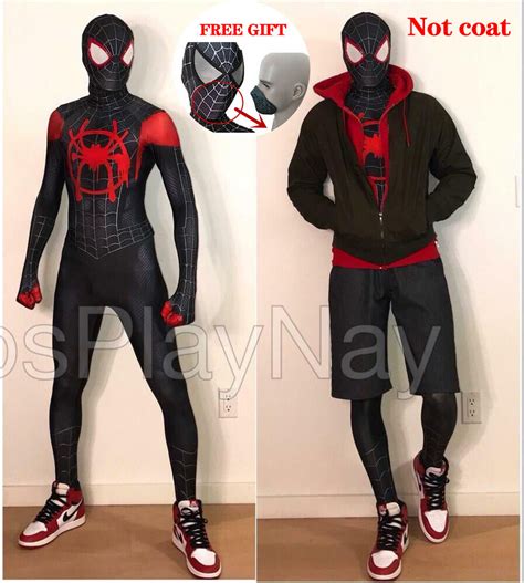 Spider Man Costume Miles Morales Spiderman Cosplay Costume | ubicaciondepersonas.cdmx.gob.mx