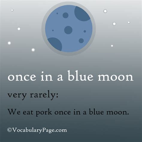 Once in a blue moon