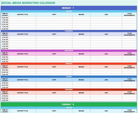 Marketing Plan Timeline Template Excel | PDF Template