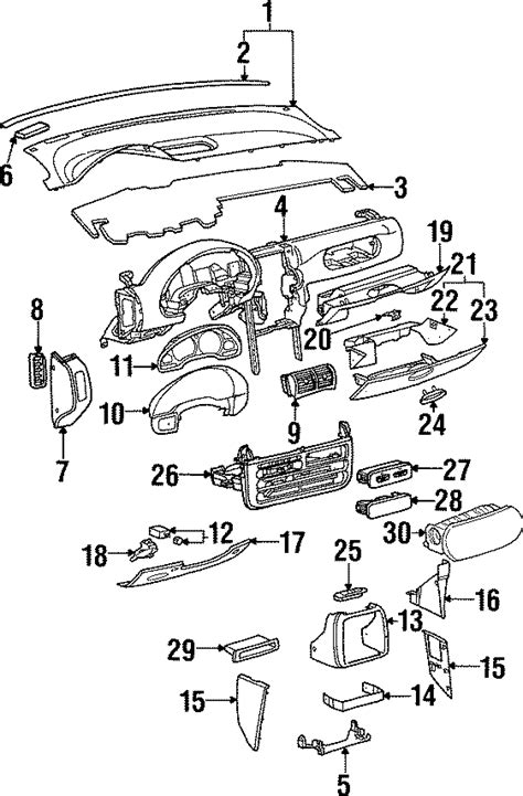 Saturn SL1 Dashboard Panel. Instrument panel. VPPAD - 21060051 | GM Parts Direct Online, Houston TX
