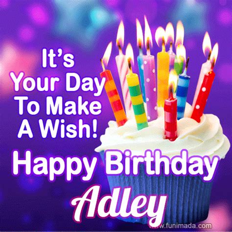 It's Your Day To Make A Wish! Happy Birthday Adley! — Download on Funimada.com