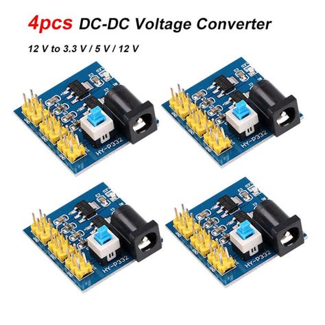 MakerFocus 4pcs DC-DC Voltage Converter Power Supply Module 12 V to 3.