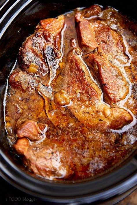 Rustic Slow Cooker Country-Style Pork Ribs - Craving Tasty