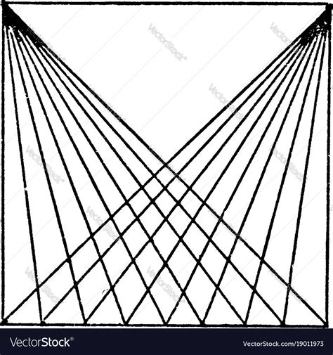 Drawing diagonal lines with t squares Royalty Free Vector