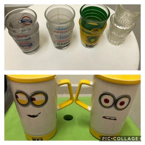 Minions coffee mugs and shot glasses, Furniture & Home Living, Kitchenware & Tableware, Coffee ...