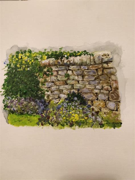 An old stone wall : r/painting