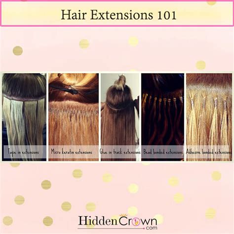 Different Types and Methods of Hair Extensions - Hidden Crown Hair Extensions