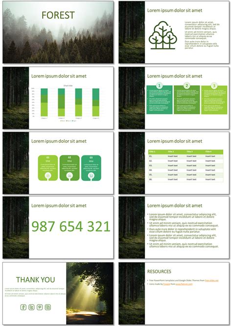 Forest PowerPoint Template and Google Slides Theme