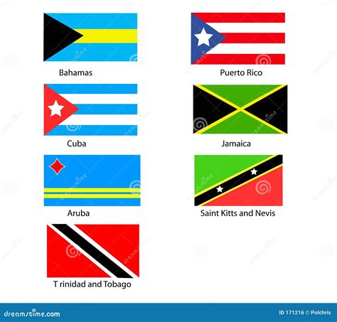 Caribbean Flags Royalty Free Stock Image - Image: 171216