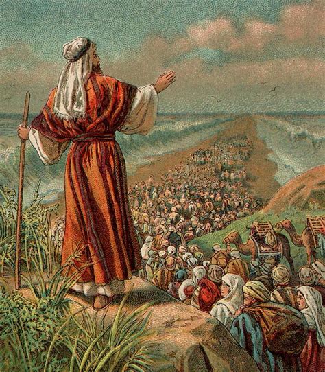 Moses & the Parting of the Red Sea (Illustration) - World History Encyclopedia