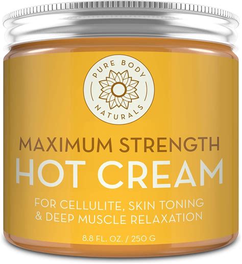 Buy Max Strength Hot Cream - Natural Muscle Pain Relief Cream for Sore Muscles, Arthritis Pain ...