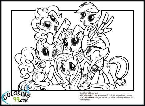 My Little Pony Coloring Pages Friendship Is Magic | Team colors