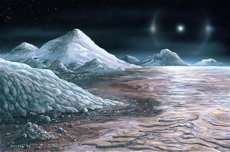 Surface Of Pluto Photograph by Richard Bizley/science Photo Library - Fine Art America