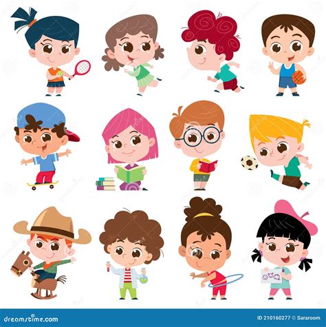 Pretty Cartoon Characters Kids