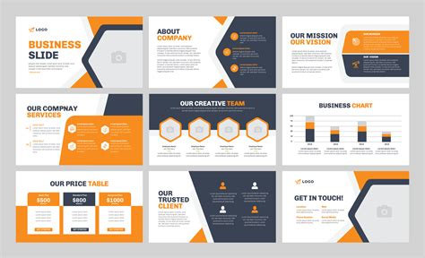 Business presentation slide design. Use for Creative keynote presentation background, brochure ...