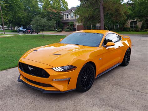 Orange Fury 2019 Ford Mustang