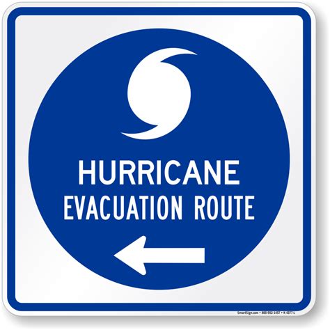 Hurricane Evacuation Sign