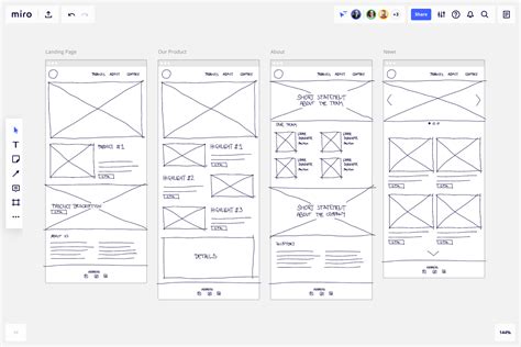 Low Fidelity Wireframe Template & Example for Teams | Miro