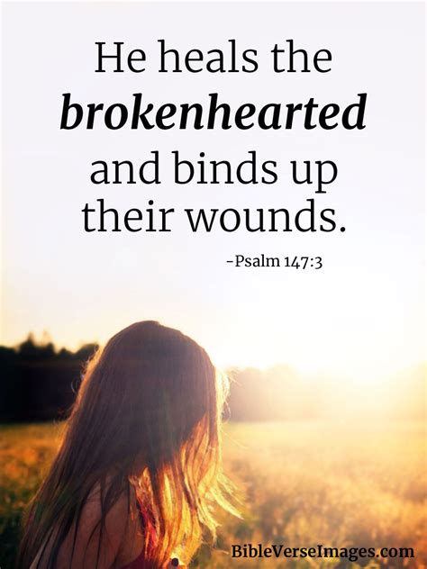 Psalm 147:3 - Bible Verse about Healing - Bible Verse Images