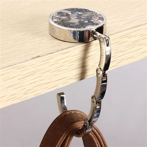 Metal Foldable Bag Purse Hook Bag Hanger/Purse Hook/Handbag Holder Shell Bag Folding Table Women ...