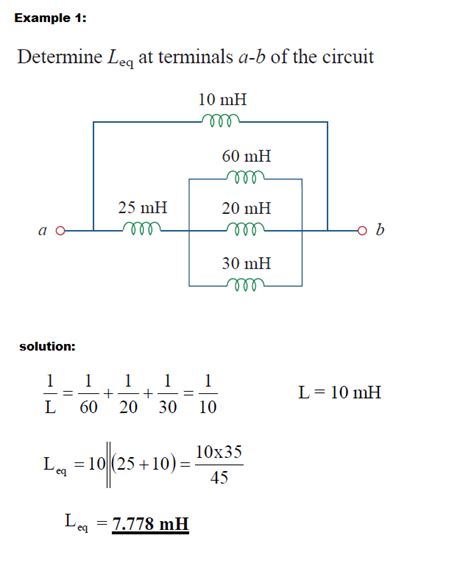 Lesson Ten: Series and Parallel Inductors - Electrical Circuits 1