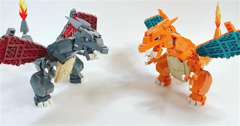 Finally built my Shiny LEGO Charizard MOC! (OC) : r/pokemon