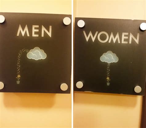 20 Most Creative Bathroom Sign Designs | DeMilked