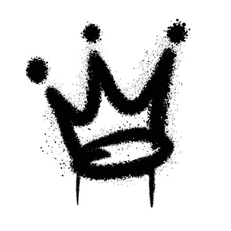 Graffiti spray paint Crown Isolated Vector Illustration 12104204 Vector Art at Vecteezy