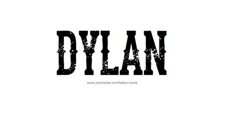 Dylan Name Tattoo Designs