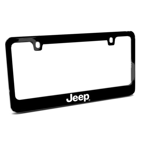 Jeep Black Metal License Plate Frame - Walmart.com - Walmart.com