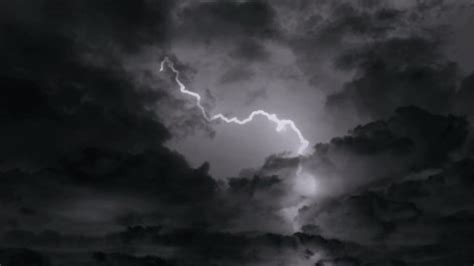 Dark Clouds Lightning Background