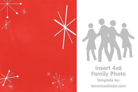 Free Photo Christmas Card Template - Karen Cookie Jar