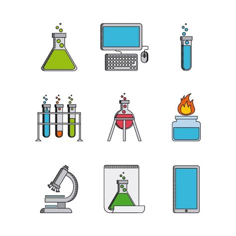 Premium Vector | Science lab design