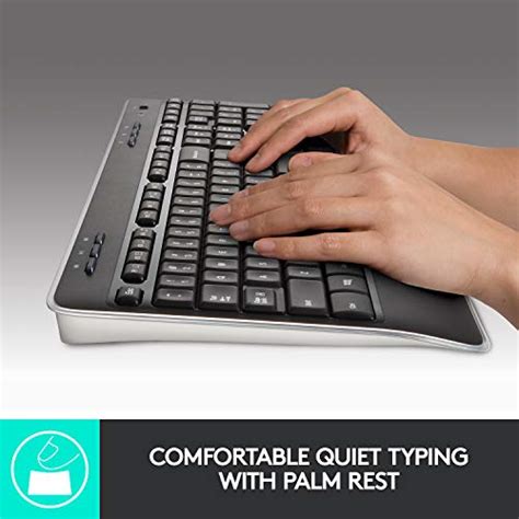 Logitech MK520 Wireless Keyboard and Mouse Combo — Keyboard and Mouse, Long Battery Life, Secure ...