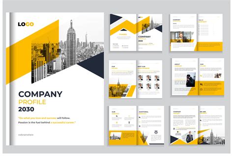 Company Profile Design Template Graphic by ietypoofficial · Creative Fabrica