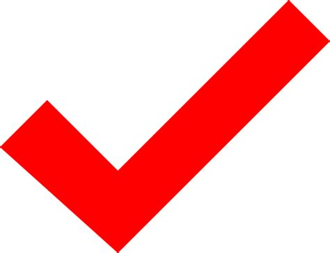 Red Checkmark - ClipArt Best