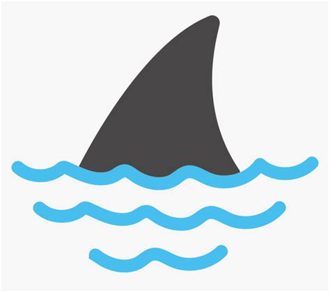 Clipart Shark Fin - Transparent Background Shark Fin Clipart, HD Png Download - kindpng