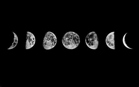 Moon phases Wallpaper | Capas para tumblr, Imagens para pc, Papel de parede pc