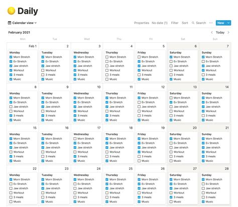 Notion Habit Tracker Template Free