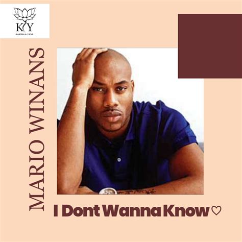 I Don't Wanna Know - Song Lyrics and Music by Mario Winans arranged by _PlanetKitty_ on Smule ...