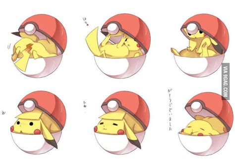 How Pikachu enters the Pokeball - 9GAG